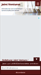 Mobile Screenshot of joint-ventures.ch