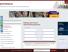 Tablet Screenshot of joint-ventures.ch